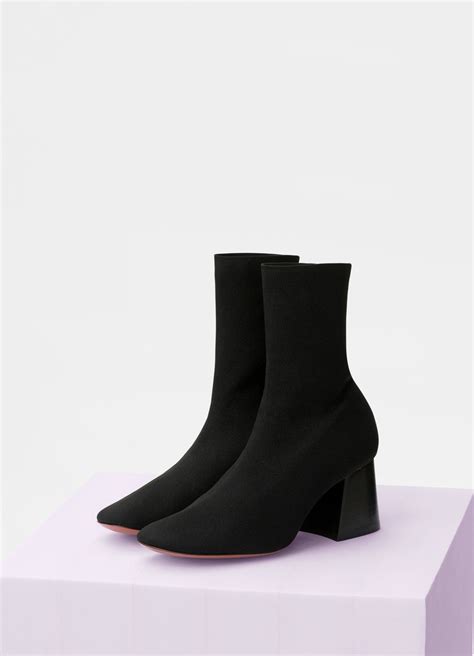 soft ballerina sock ankle boot black celine|Soft Ballerina sock ankle boot in stretch knit .